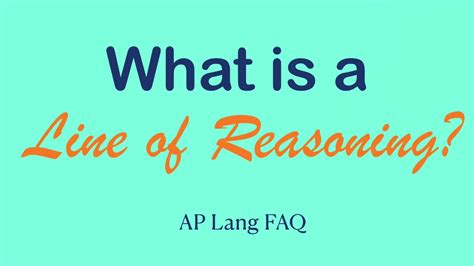 Line of reasoning - Definition, Meaning & Synonyms