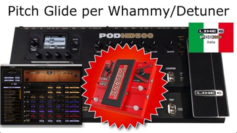 Line6 Pod HD ITA - Tutorial Pitch Glide per Whammy / Detuner