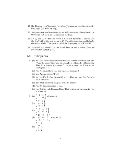 Linear Algebra Friedberg Homework Solutions