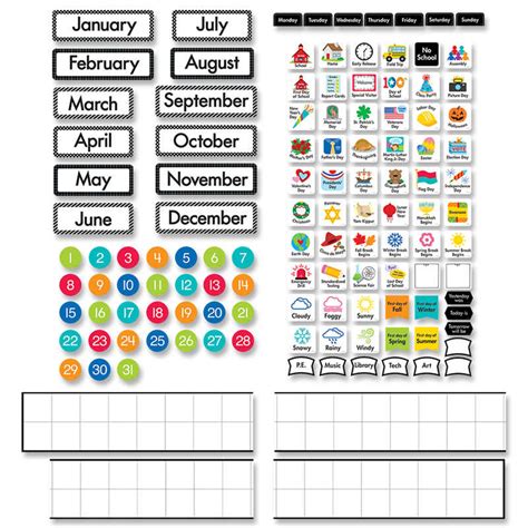 Linear Calendar Bulletin Board Set CTP10169 Creative Teaching Press