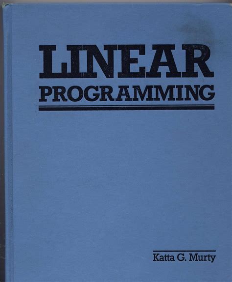 Linear Programming Murty