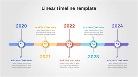 Linear Timeline PowerPoint Template PPT Slides