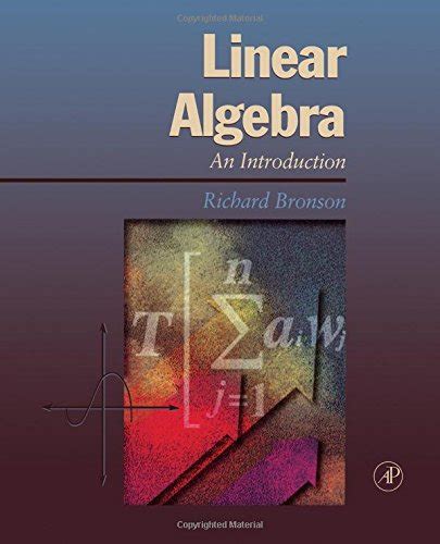 Linear algebra richard bronson solution manual. - Metody numeryczne badania zalądowań czasz zbiorników retencyjnych.