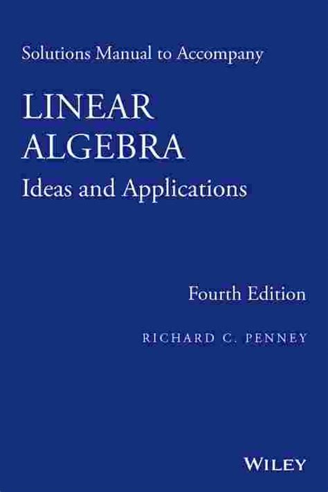 Linear algebra solutions manual richard penney. - Kymco agility rs125 komplette werkstatt reparaturanleitung.