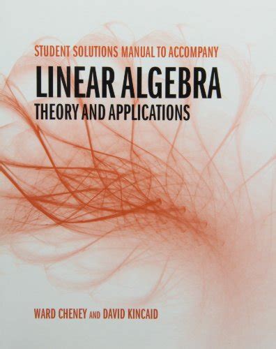 Linear algebra theory and applications solutions manual. - Josef scharl, werke aus drei jahrzehnten.