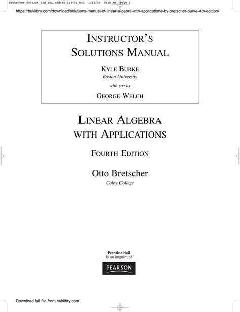 Linear algebra with applications fourth edition otto bretscher solution manual. - Tecumseh kleine motor reparaturanleitung vlv 60.