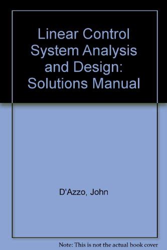 Linear control system analysis and design solution manual. - Anatomia de los animales domesticos - tomo ii.