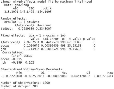 Linear mixed model with time varying covariates.  In Section 5.  Keywor...