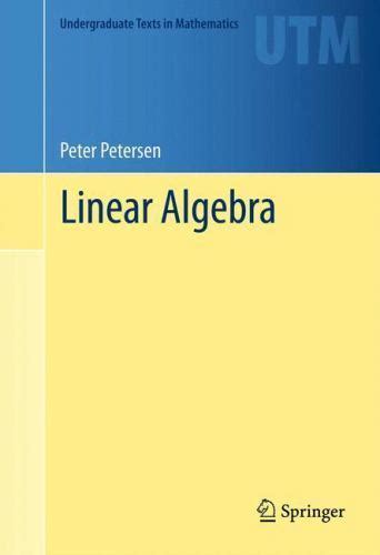 Download Linear Algebra By Peter Petersen