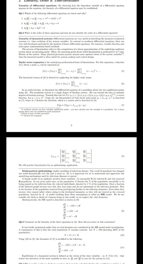 Linearity of differential equations By observing how