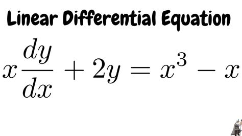 Here we will look at solving a special class of Differential Equ