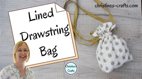 Lined Drawstring Bag Pattern Drawstring bag pattern, Bag pattern