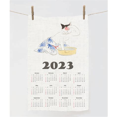 Linen Calendar Towels 2023
