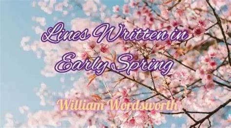Lines Written In Early Spring Summary Questions Answers Learning Academy