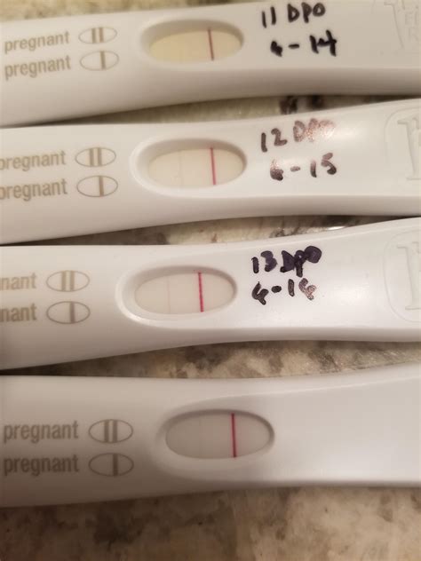 Lines on pregnancy test getting lighter. A plus sign (+) on an at-home pregnancy test indicates a pregnant result, whereas a minus sign (-) indicates a not pregnant result. These results appear in a clear window on the te... 