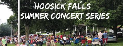 Lineup for the Hoosick Falls summer concert series