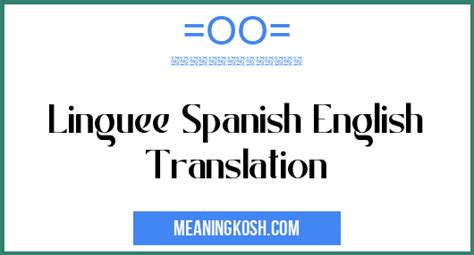 Linguee also provides the Wikipedia definition of the word (if one exists) in both English and Spanish, a list of external resources that show your term in context as well as its translation. Linguee shows sentences from a huge variety of resources that use the word in context, pairing the English and Spanish versions side by side..