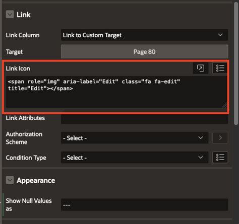 Link Attribute in IR Oracle APEX - Oracle Forums