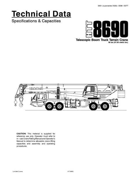 Link belt 8690 manual specifications 5739. - Handbuch für den geschäftsführer der gmbh.