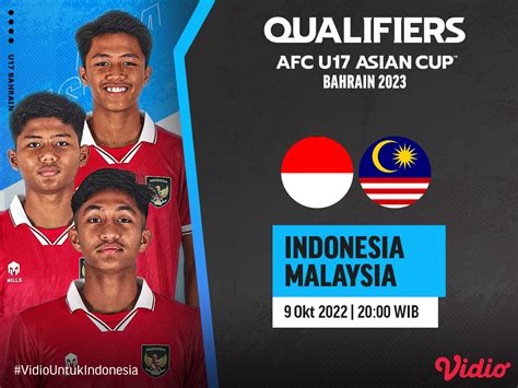 Link live streaming indonesia vs malaysia di kualifikasi piala