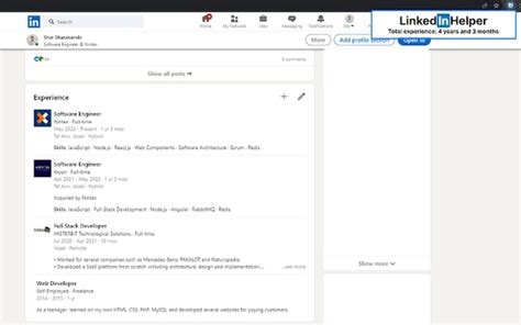 Linked helper chrome extension.  Enhance your LinkedIn efficiency with the LinkedIn Helper C...