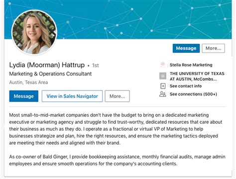 Linkedin Profile Summary Examples: The Art of Networking Online: Strategies to Enhance Your LinkedIn Profile image 1