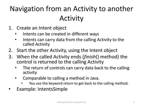 Linking Activities Using Intents - Majyori