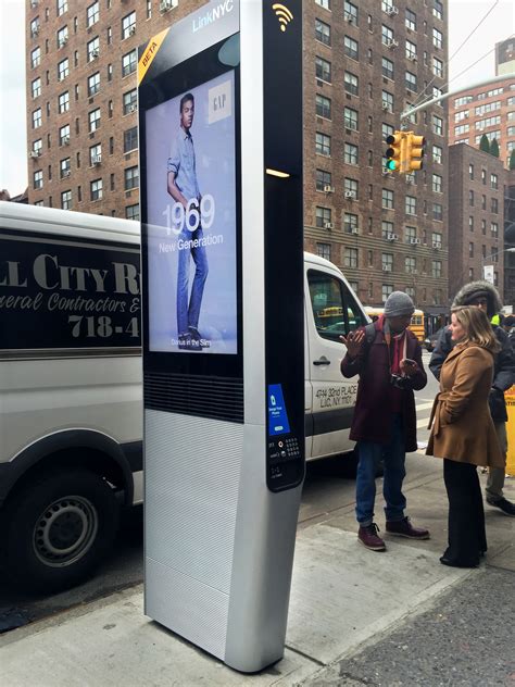 Linknyc. LinkNYC is a communications network that has replaced pay phones across New York City’s five boroughs. Each LinkNYC structure provides free public Wi-Fi, phone calls, device charging, and a ... 
