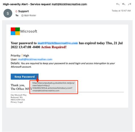 Links in phishing-like emails lead to tech support scam - Microsoft ...