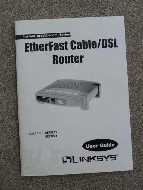 Linksys instant broadband series etherfast cabledsl routers user guide. - 2006 acura tl ball joint manual.