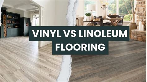 Linoleum vs vinyl. The image layer provides the design. This can be anything from a single color to a realistic representation of natural stone or wood flooring, including hand-scraped and distressed looks. Vinyl flooring colors tend to be brighter than linoleum colors. The strength layer, or core, gives the flooring its rigidity. 
