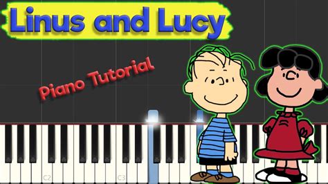 Linus And Lucy (Piano Tutorial Lesson) YouTube