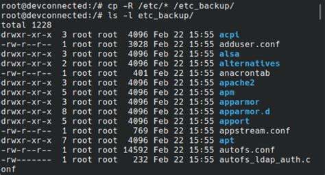 Linux copy directory to another directory. .  ...