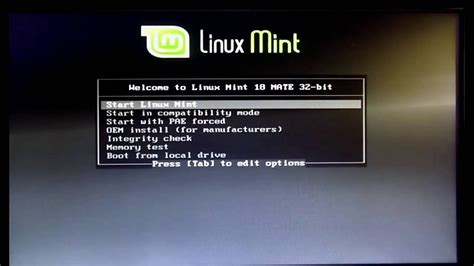 Linux mint live usb