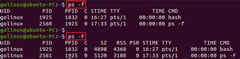 Linux ps show full command