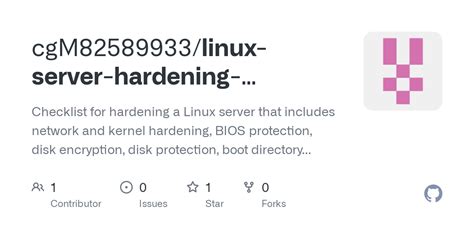 Linux server hardening checklist pdf.  General hardening of Linux environments Given the...