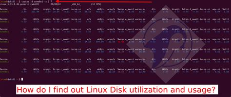 Linux show disk utilization