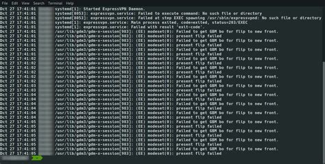 Linux show log