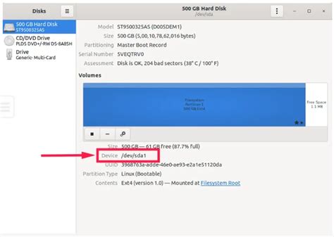 Linux show partition type