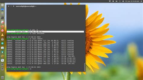 Linux show reboot history