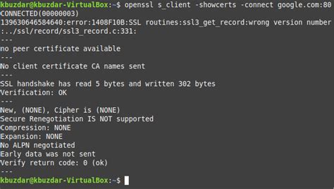 Linux show ssl certificate information