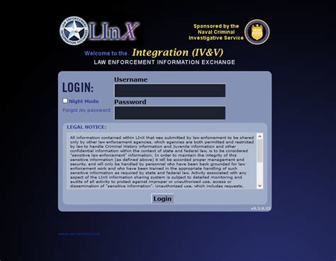 Linx Law Enforcement Login Login Pages Info