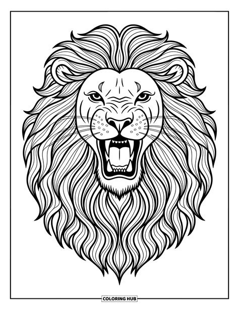 Lion Coloring Shee