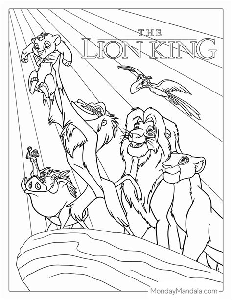 Lion King Coloring Shee