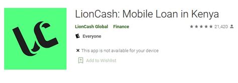 Lion money loans. To get a loan from LionCash by smartphone users; Download the Application from Google Play Store or Apple Store. Fill the application form with the relevant information. Once approved, you will receive the money on your M-Pesa number. How fast can you get a loan in Lion Cash? Once approved, you will have the loan sent to your M-Pesa number ... 