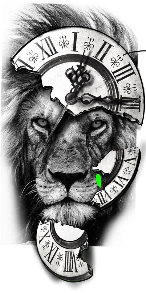Lion tattoo with clock. Best Lion Tattoo Design Ideas: #1 Lion and Lamb Tattoo. Lions stand for pride, nobility, courage, and leadership. They also represent authority, self-confidence, and power. Lions are the kings of the jungle. This lion tattoo design is an excellent example of what these animals mean to us. Beautiful lion head with an angelic lamb in its jaws ... 