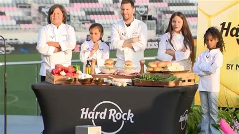 Lionel Messi unveils new children’s menu for Hard Rock Cafe