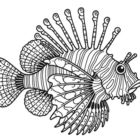 Lionfish Coloring