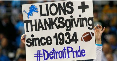 Lions game thanksgiving. The Detroit Lions are nearly as synonymous with Thanksgiving as turkey and pumpkin pie. Thursday's game will mark the 84th time the Lions have played on … 