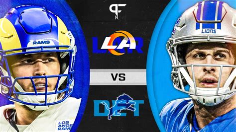 Lions vs rams prediction. Jan 13, 2024 · Nolan Bianchi, John Niyo and Bob Wojnowski of The Detroit News offer predictions for Sunday's NFC wild-card game between the Lions and Los Angeles Rams at Ford Field in Detroit (8:15 p.m., NBC/97.1). 